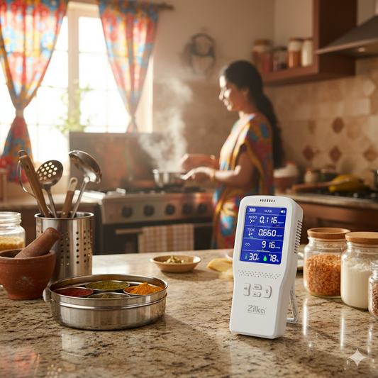 The Unsung Hero & The Silent Threat: Why Every Indian Kitchen Needs an Air Quality Monitor
