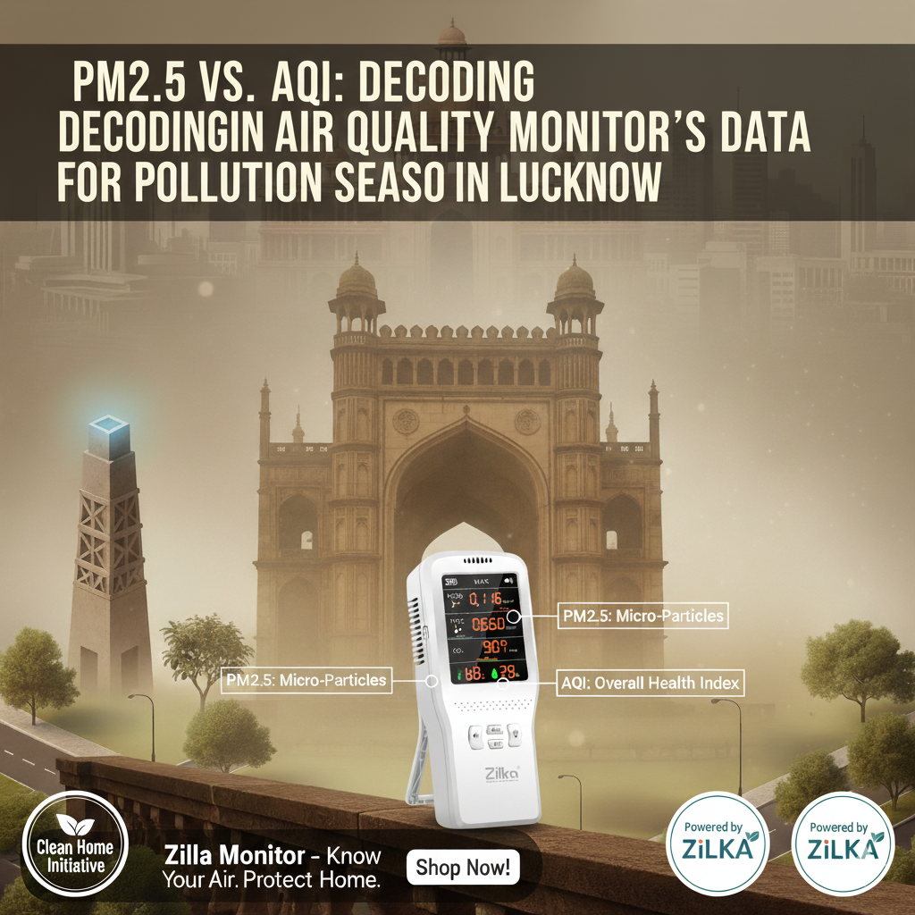 PM2.5 vs. AQI: Decoding Your Air Quality Monitor's Data in Lucknow