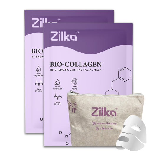 Zilka Bio Collagen Mask for Face (Pack of 2)