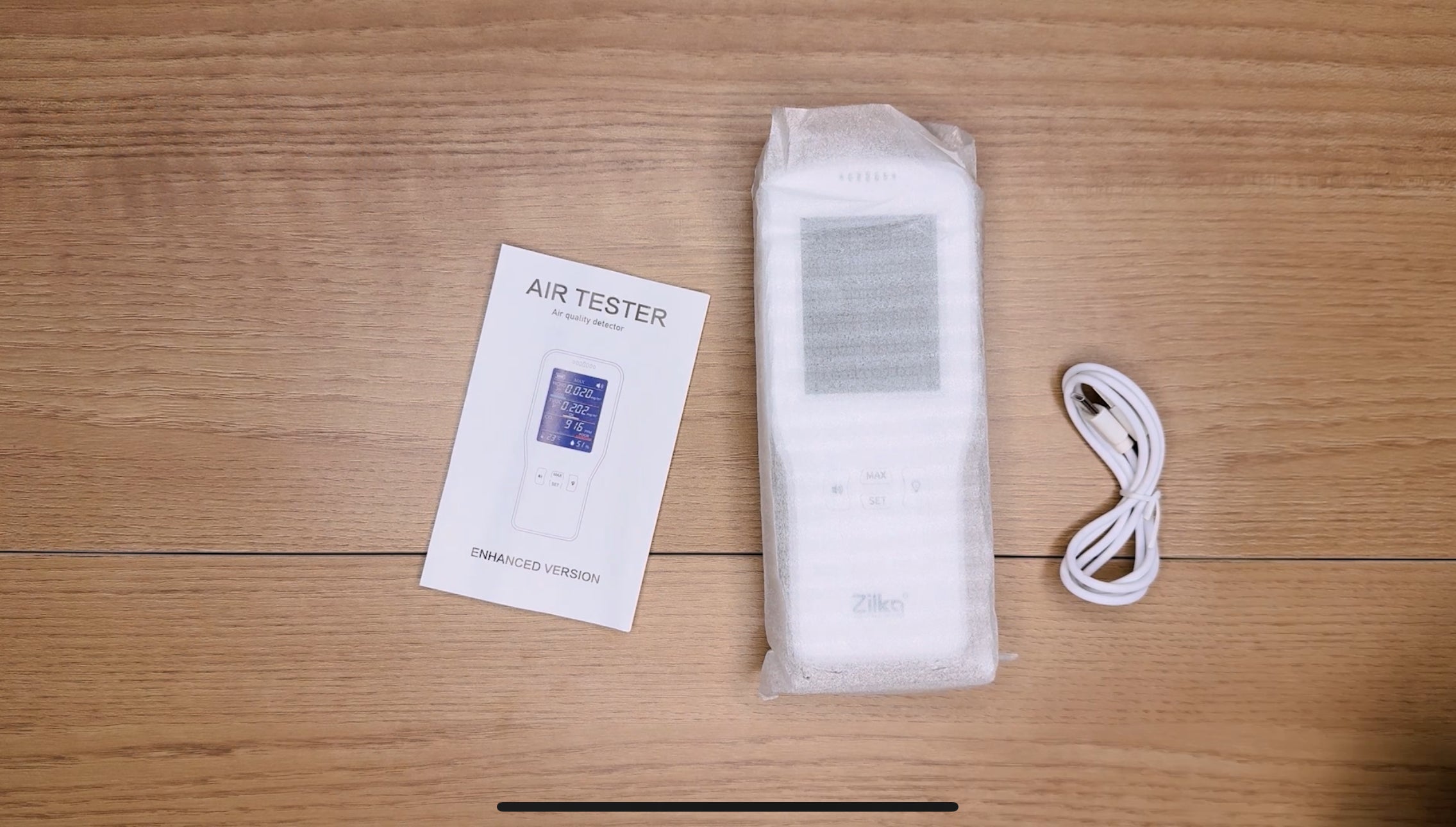 Load video: Zilka 11-in-1 Air Quality Monitor - Unboxing and Usage Instructions